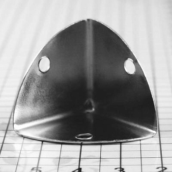 Уголок металлический, 23x23x23 мм, никель