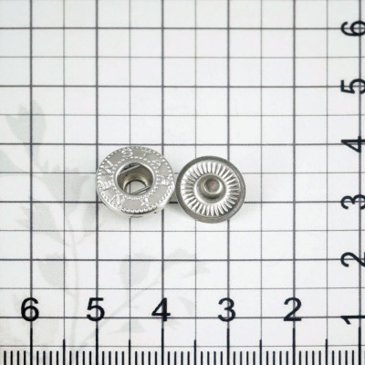 Кнопка пружинная 12.5 мм, никель, цена 8.50 руб