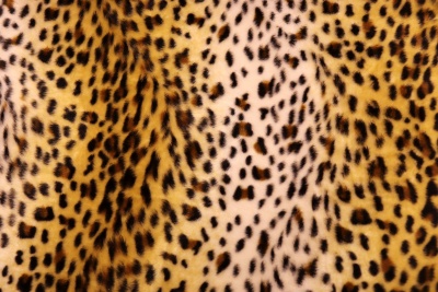 Мех искусственный Леопард мелкий бежевый, ш. 150 см, пл. 300г/м2																											, цена 708 руб