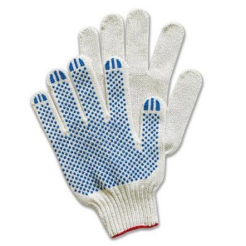 Перчатки вязаные с ПВХ