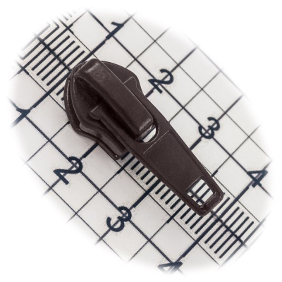 Бегунок №05, для витой молнии, обувной, коричневый, цена 18 руб