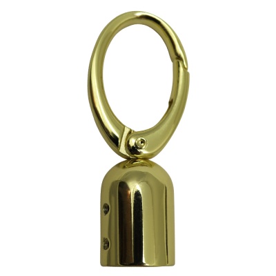 Ручкодержатель 1832Л с карабином, 61 мм, золото, цена 189 руб