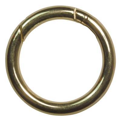 Кольцо-карабин 058О, d 34 мм, золото, цена 163.50 руб