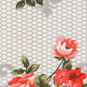 Принт на хлопке Flo Red, 230 г/м2, ш. 140 см