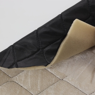 Стежка прошитая на поролоне 3 мм, ш. 150 см, черная, крупная, цена 306.50 руб