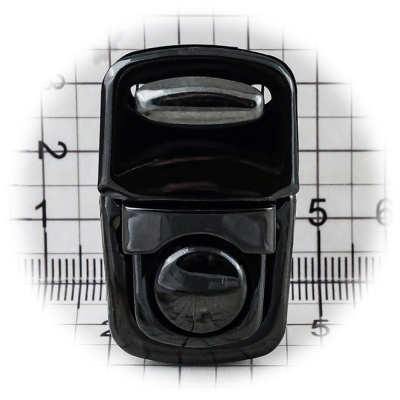 Замок для сумки КА0033В цупферный, блэк никель, цена 76 руб