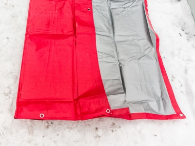 Тент Аляска, 150 г/м2, 15x20 м, красный/серый, цена 25 870 руб