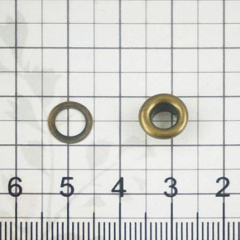 Люверс, 5 мм, антик