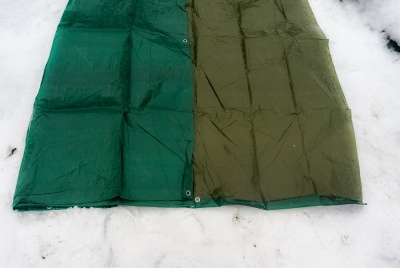 Тент Аляска, 150 г/м2, 4x6 м, олива/темно-зеленый, цена 2 190 руб