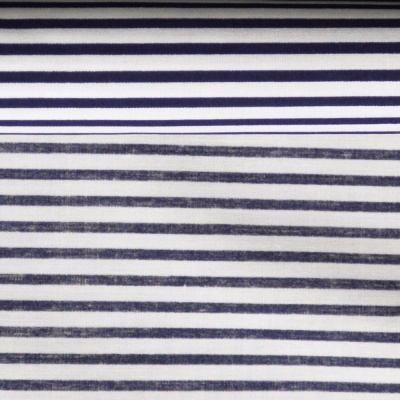 Ткань смесовая Carrington, полоска, сине-белый, цена 252 руб