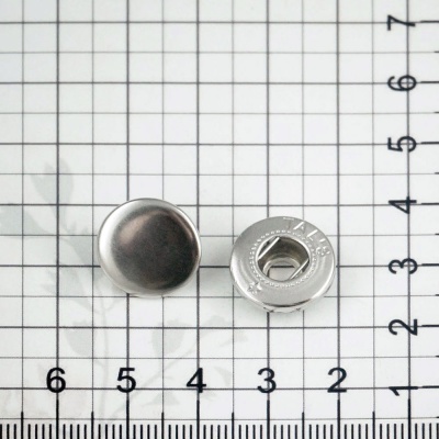 Кнопка пружинная 15 мм, никель, цена 8.50 руб