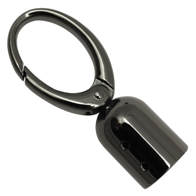 Ручкодержатель 1832Л с карабином, 61 мм, блэк никель, цена 180 руб