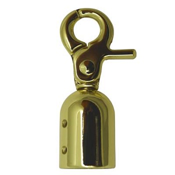 Ручкодержатель 1875Л с карабином, 48 мм, золото