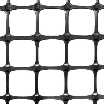 Сетка дорожная Д-40, ячейка 40x40мм, рулон 4x50м, черная, цена 190 руб