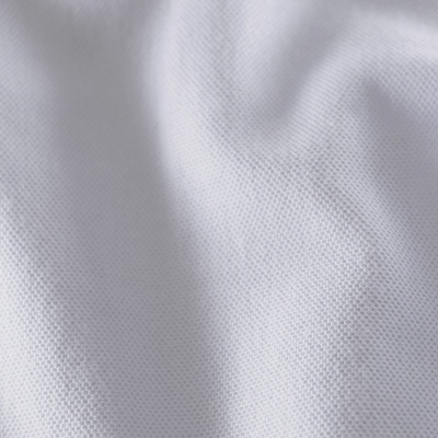 Полотно трикотажное Лакоста, 175-200 г/м2, белый, цена 353 руб