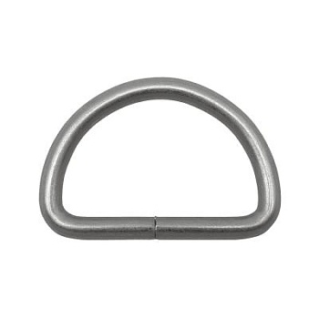 Полукольцо, под ремень 32 мм, матовый никель