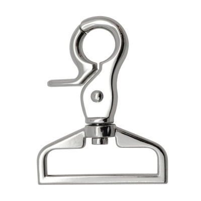 Карабин K4812, под ремень 40 мм, никель, цена 134.50 руб