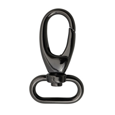 Карабин 7578, под ремень 25 мм, блэк никель, цена 120 руб