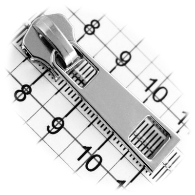 Бегунок №05, для металлической молнии, галантерейный, никель, цена 55.50 руб