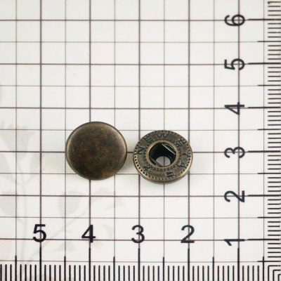 Кнопка пружинная 12.5 мм, антик, цена 8.50 руб
