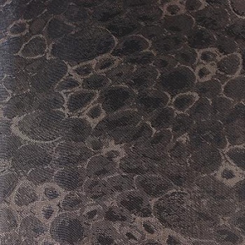Подкладка Круги, 210Т, жаккардовая, коричневая, ширина 1,5м
