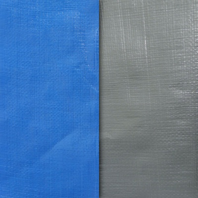 Полотно тентовое Тарпаулин, 180 г/м2, 2x50 м, синий/серебро, цена 148.50 руб