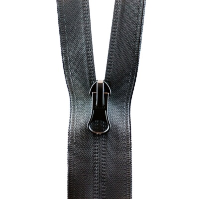 Молния Т7, витая, водонепроницаемая, 80 см, черная, цена 360 руб