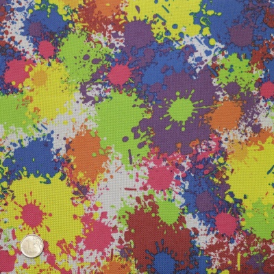 Ткань тентовая 600D, 400 г/м2, ш. 150 см, принт Клякса, цена 450 руб