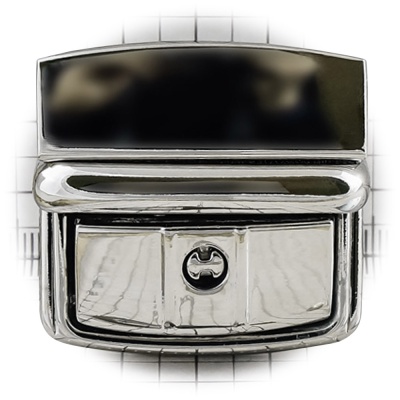 Замок портфельный 899А с ключом, никель, цена 