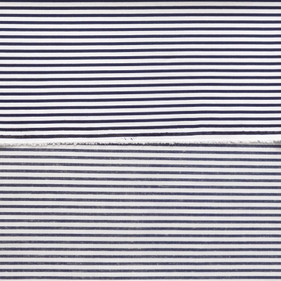 Ткань смесовая Carrington, полоска, сине-белый, цена 265 руб