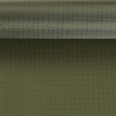 Таффета, 210Т, Ripstop, PU 4000, полиэстер, 85 г/м2, ш. 150 см, хаки, цена 334 руб