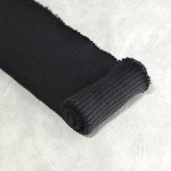 Трикотажная резинка, черная, 35 см