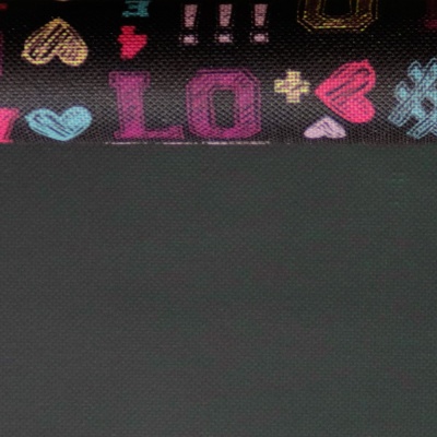 Ткань тентовая 600D, 400 г/м2, ш. 150 см, принт Love, цена 