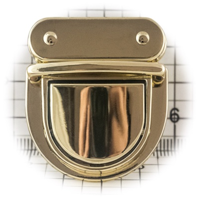 Замок для сумки 0129Л цупферный, золото, цена 269.50 руб