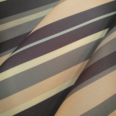 Оксфорд 600D PU 1000 принт ПОЛОСА КОФЕЙНАЯ, 230 г/м2, 150 см, цена 674.50 руб