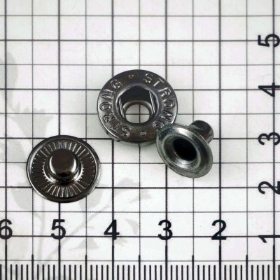 Кнопка пружинная 12.5 мм, черная, цена 8.50 руб