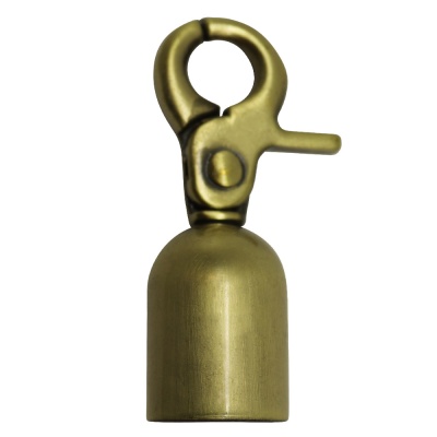 Ручкодержатель 1875Л с карабином, 48 мм, антик, цена 180 руб