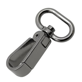 Карабин К4929, под ремень 20 мм, блэк никель