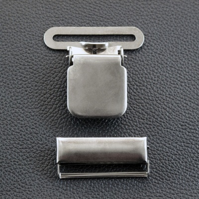 Клипса для подтяжек, никель, цена 