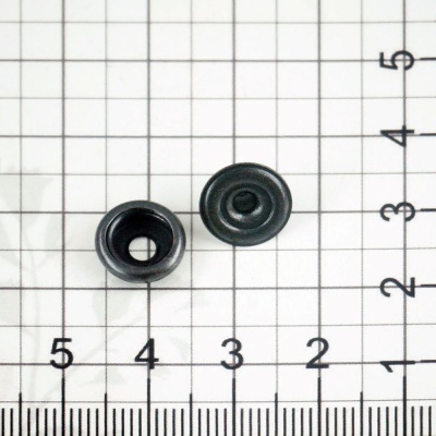 Кнопка кольцевая 12 мм, черная, нержавейка, цена 16.50 руб