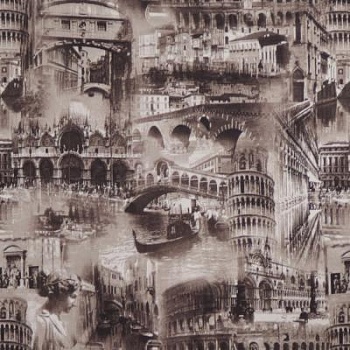 Принт на велюре Italy-2, 255 г/м2, ш. 145 см