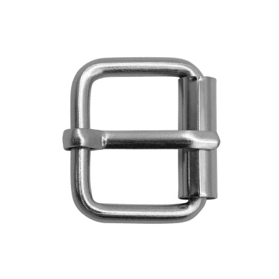 Пряжка роликовая, 20x3мм, под ремень 20 мм, никель, цена 