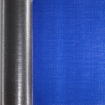 Полотно тентовое Тарпаулин, 280 г/м2, 2x50 м, черный/темно-синий, цена 