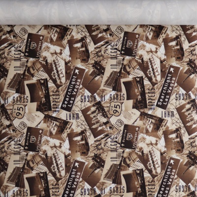 Принт на велюре Las Vegas, 255 г/м2, ш. 145 см, цена 353 руб