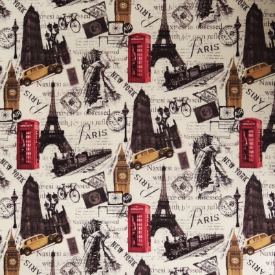 Принт на велюре Big Ben, 255 г/м2, ш. 145 см, цена 336 руб