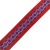 Стропа, с рисунком, 38 мм, этника, красный / голубой, цена 168 руб