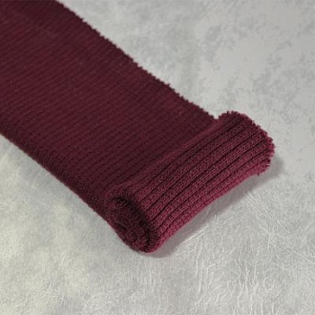 Трикотажная резинка, бордо, 35 см