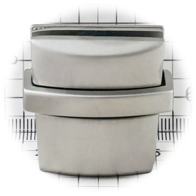 Замок для сумки А521 цупферный, матовый никель, цена 424 руб