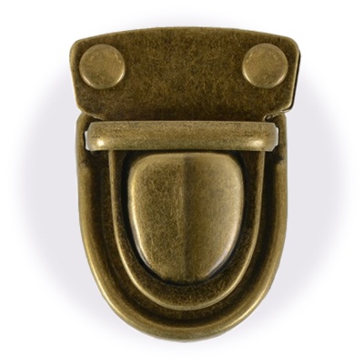 Замок для сумки ЛМ-72 цупферный, антик роллинг, цена 