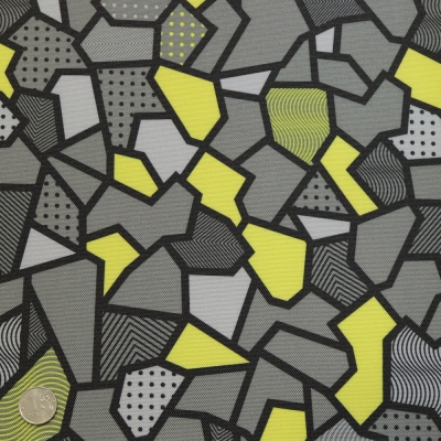 Ткань тентовая «Оксфорд 600D PU 1000», 230 г/м2, ш. 150 см, принт  Осколки, цена 